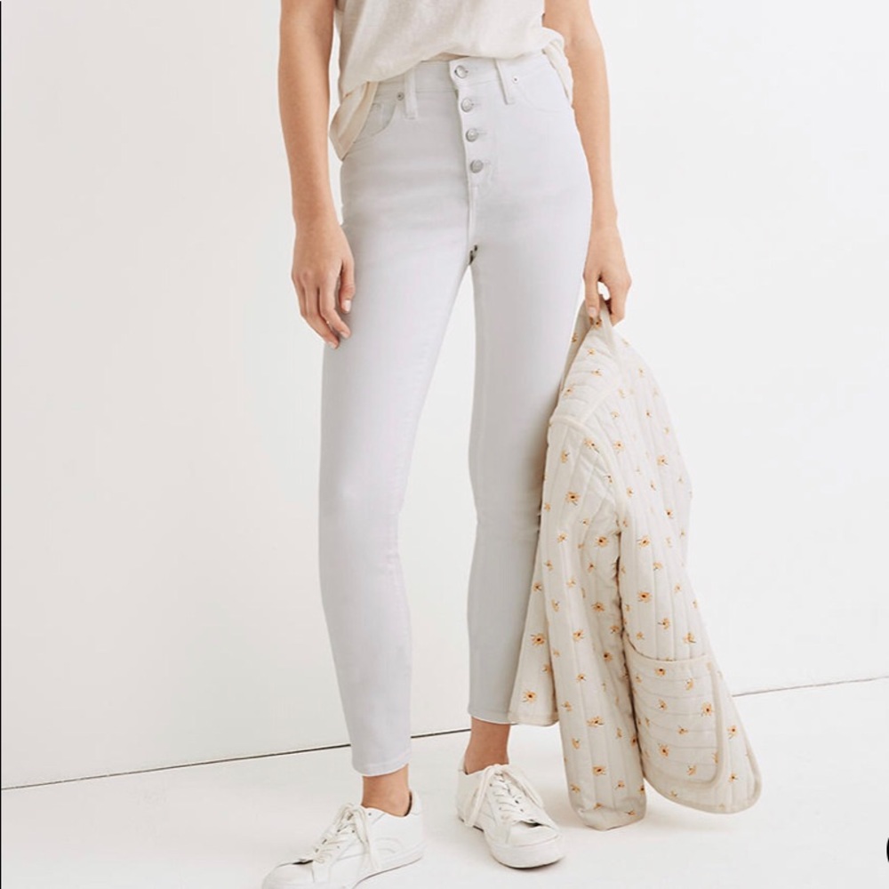 Madewell 10 inch high rise skinny crop